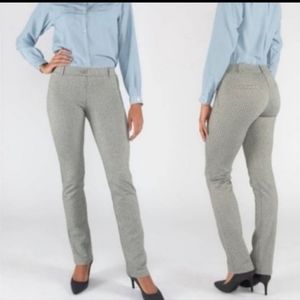 Betabrand Dress Pant Yoga Pants in Basket Weave Boot Cut